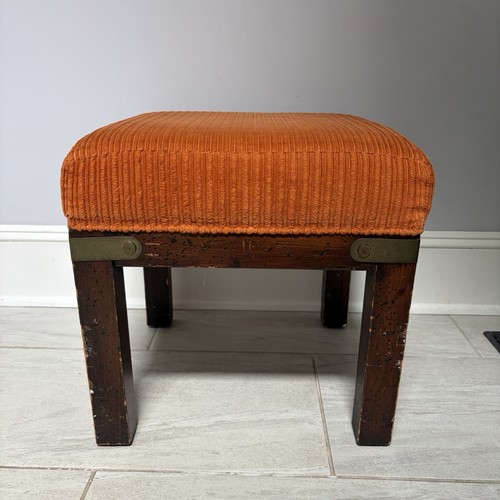 Vintage ottoman stool footrest - vintage,